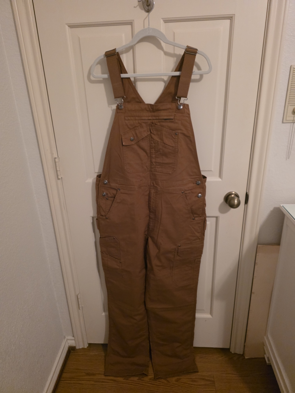 Duluth Trading Co. Classic Women's Brown Carpenter Overalls